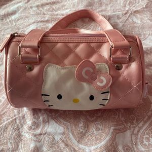 hello kitty barrel purse pink